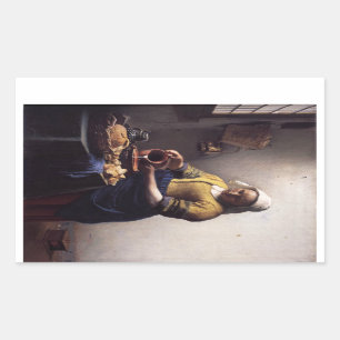 The Milkmaid by Johannes Vermeer Sticker