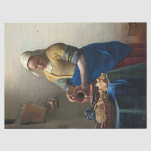 The Milkmaid by Johannes Vermeer Tissue Paper