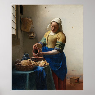 The Milkmaid by Vermeer - Poster