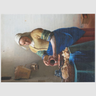 The Milkmaid, Johannes Vermeer, 1657-1658 Tissue Paper