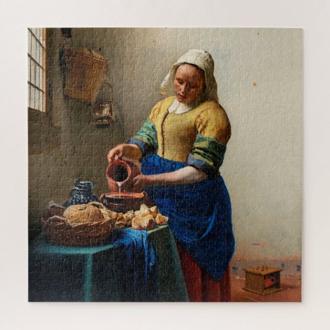 The Milkmaid | Johannes Vermeer | Jigsaw Puzzle (Vertical)