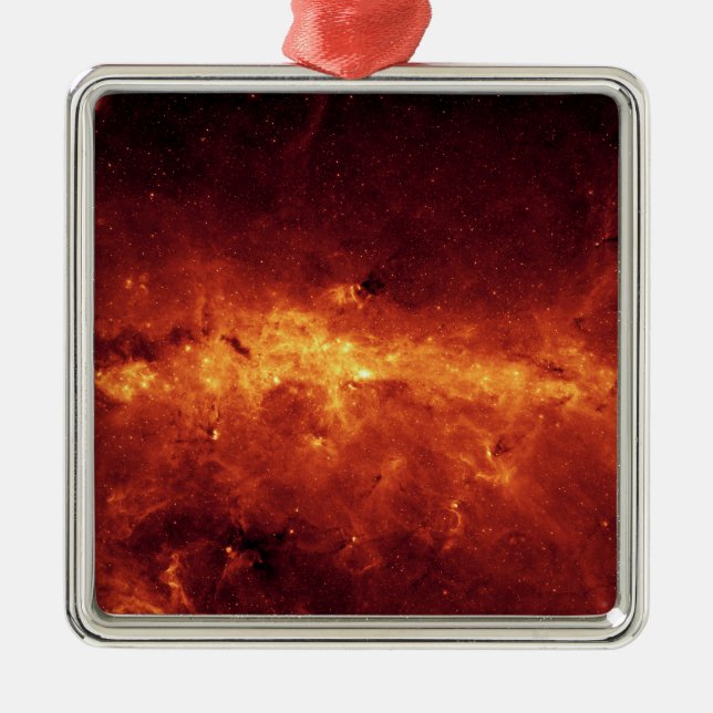 The Milky Way centre aglow with dust Metal Ornament (Front)