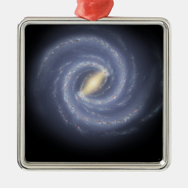 The Milky Way Galaxy Metal Ornament (Front)