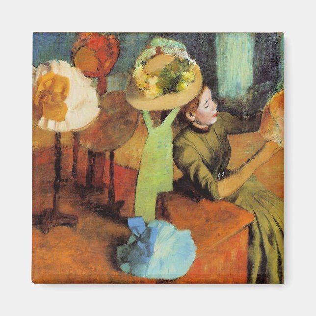 The Millinery Shop by Edgar Degas, Magnet (Front)