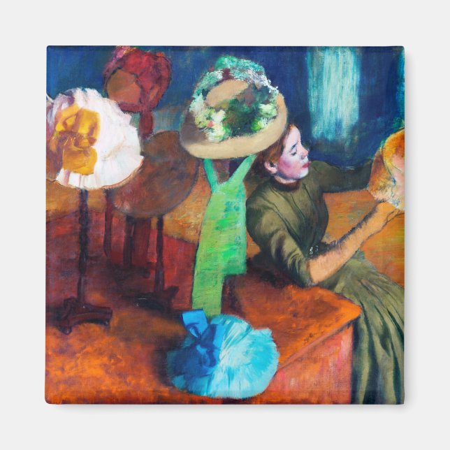 The Millinery Shop, Edgar Degas Magnet (Front)