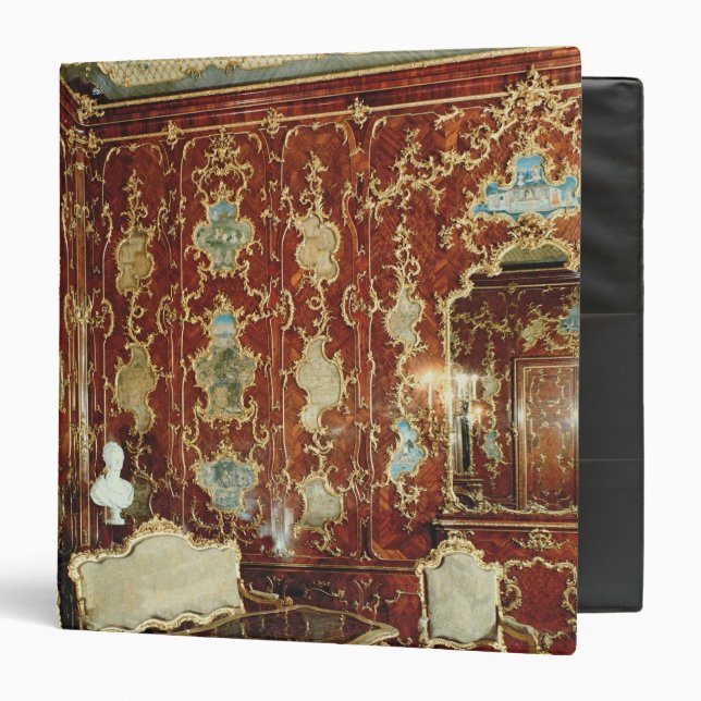 The Millionen Room panelled with fig wood inlaid Binder (Front/Inside)