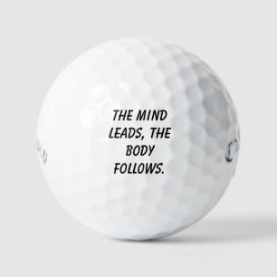 'The Mind Leads, The Body Follows' Visualization  Golf Balls