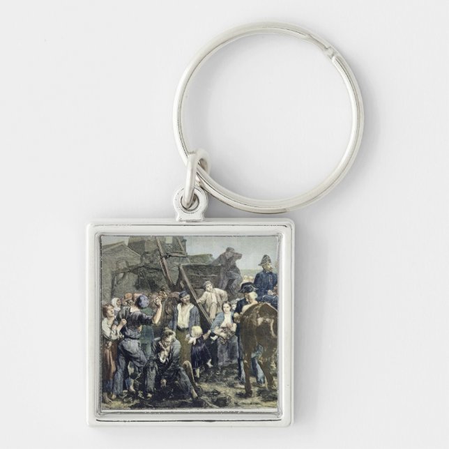 The Miner's Strike in Carmaux Keychain (Front)