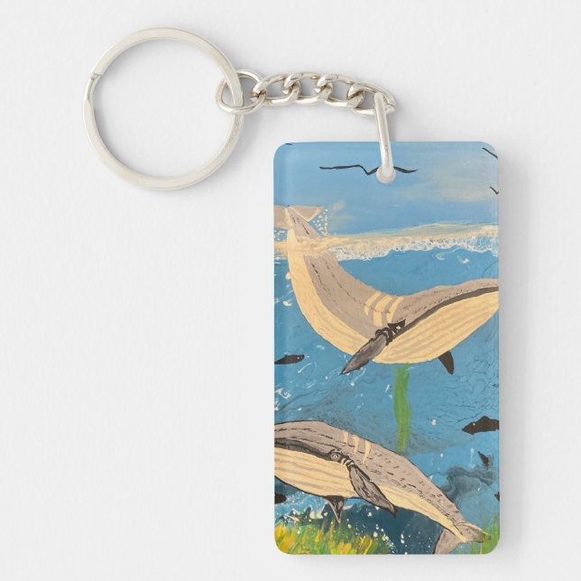 THE MINKE WHALES KEYCHAIN (Front)
