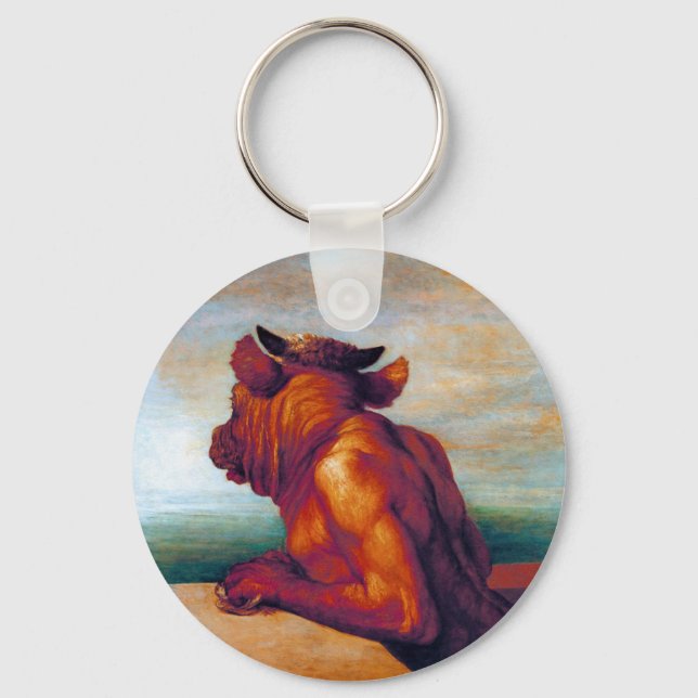 The Minotaur by George Frederic Watts Keychain (Front)