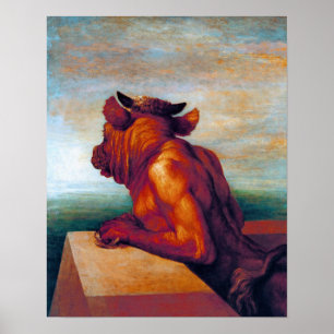 The Minotaur by George Frederick Watts Poster