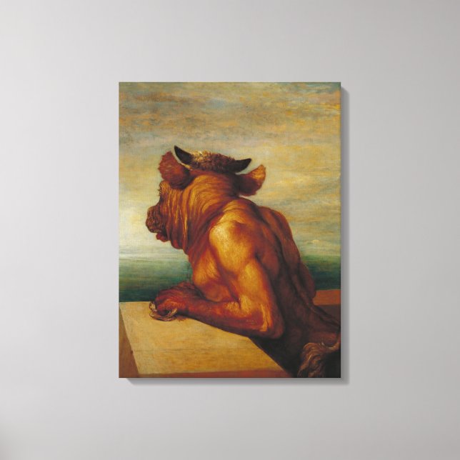 The Minotaur George Frederic Watts Art Canvas Print (Front)
