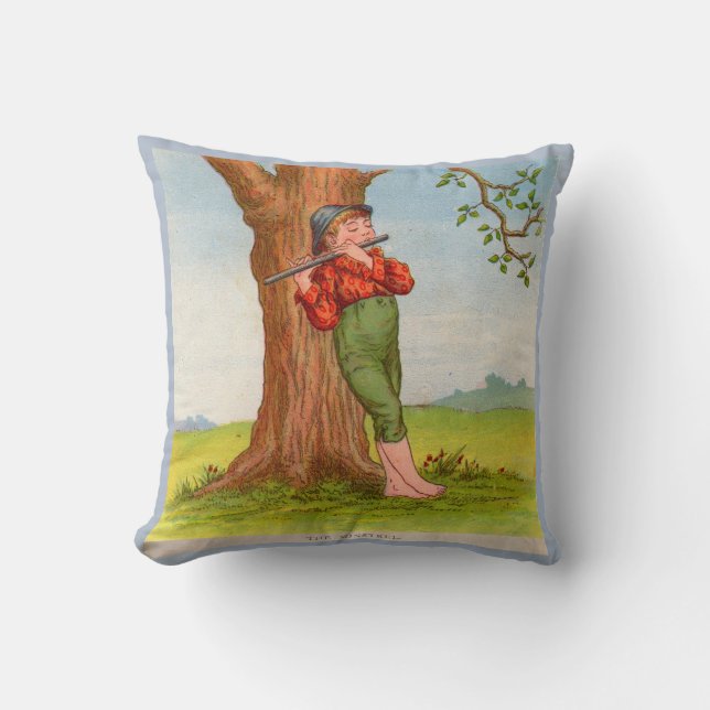 The Minstrel Throw Pillow (Front)