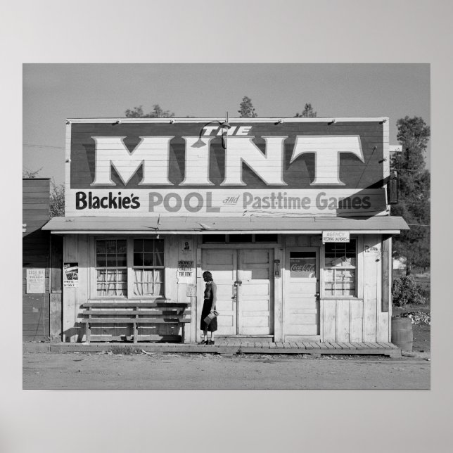 The Mint Pool Hall, 1940 Poster (Front)