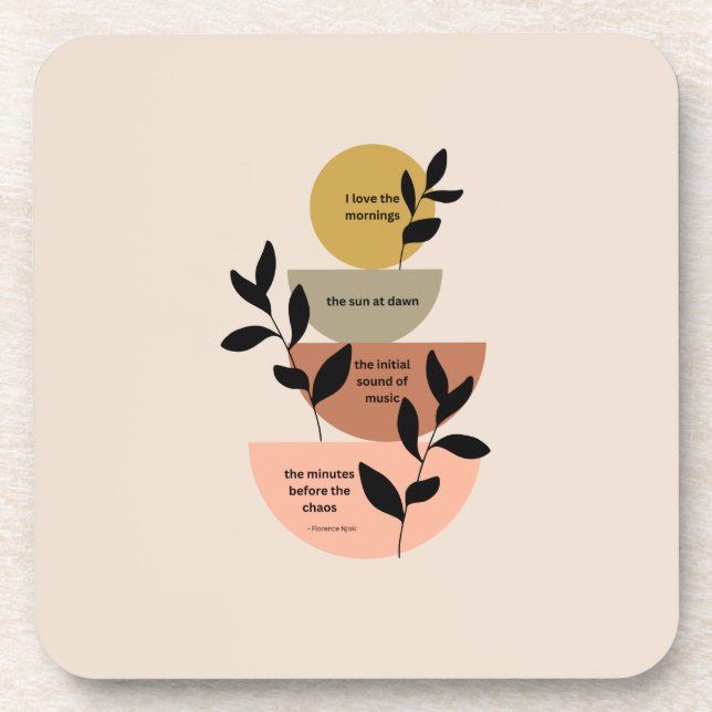 The Minutes Before the Chaos -Hard plastic coaster (Front)