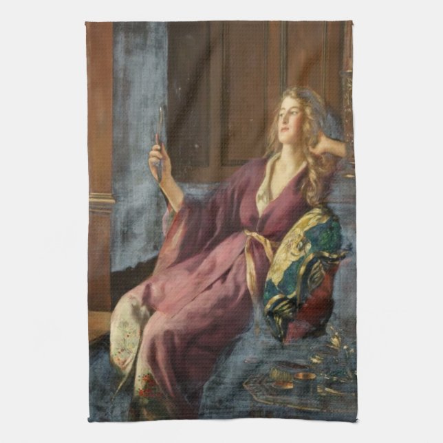 The Minx (by John Collier) Kitchen Towel (Vertical)