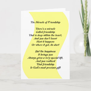 The Miracle of Friendship Card