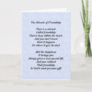 The Miracle of Friendship Card