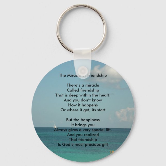 The Miracle of Friendship Keychain (Front)