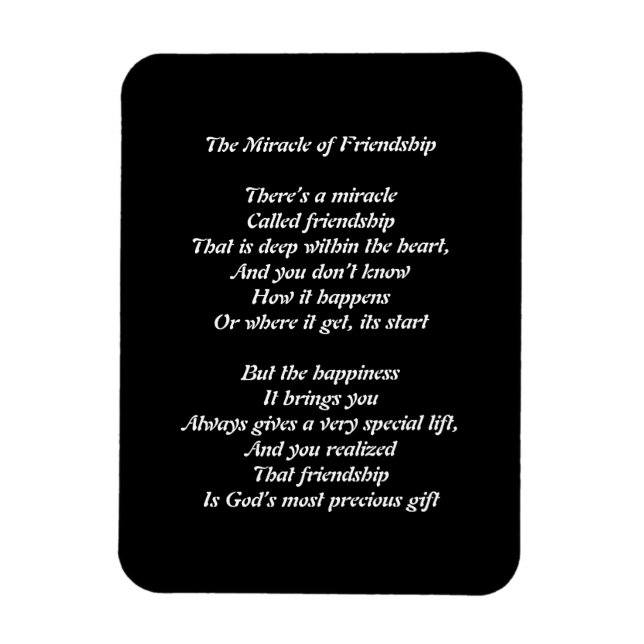 The Miracle of Friendship Magnet (Vertical)