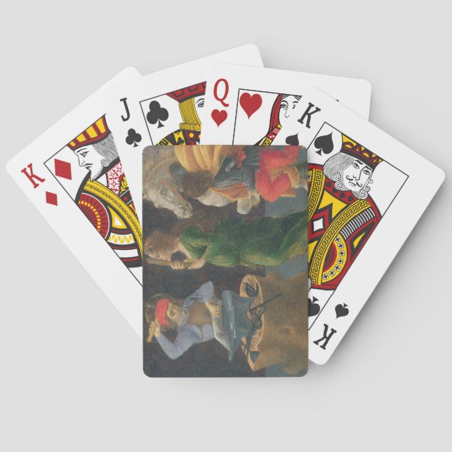 The Miracle of St. Eligius, predella panel from th Playing Cards (Back)