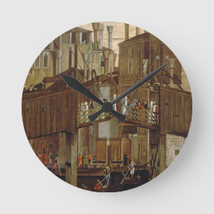 The Miracle of the Relic of the Holy Cross, detail Round Clock