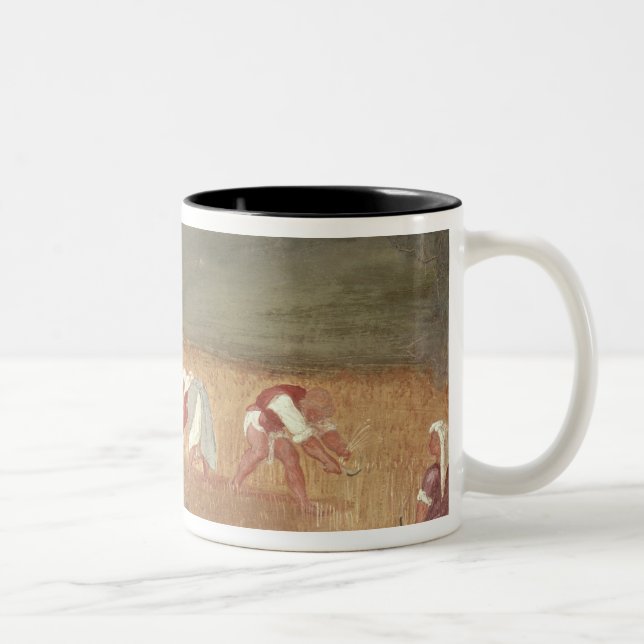 The Miracles of St. Clare of Assisi Two-Tone Coffee Mug (Right)