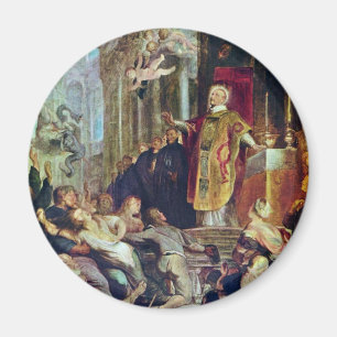 The Miracles Of St. Ignatius Of Loyola By Rubens Magnet