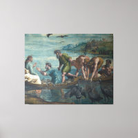 The Miraculous Catch of Fish Canvas Print