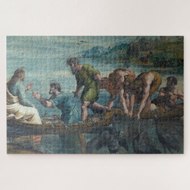 The Miraculous Catch of Fish Jigsaw Puzzle (Horizontal)