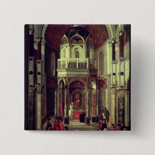 The Miraculous Healing of Pietro de' Ludovici, 150 2 Inch Square Button