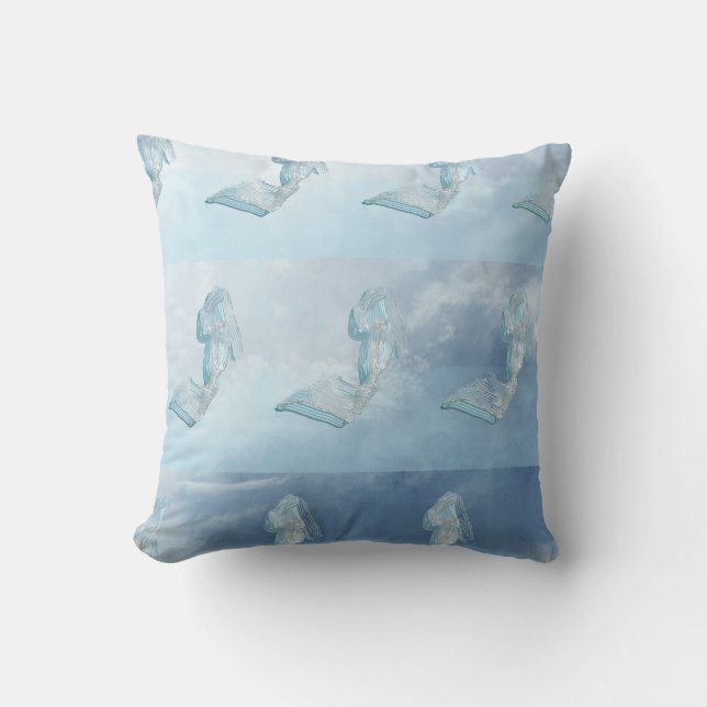 The Miraculous Ribbon of Our Lady Throw Pillow (Front)