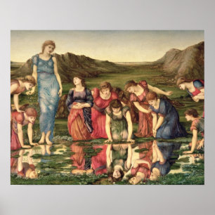 The Mirror of Venus, 1870-76 (oil on canvas) Poster