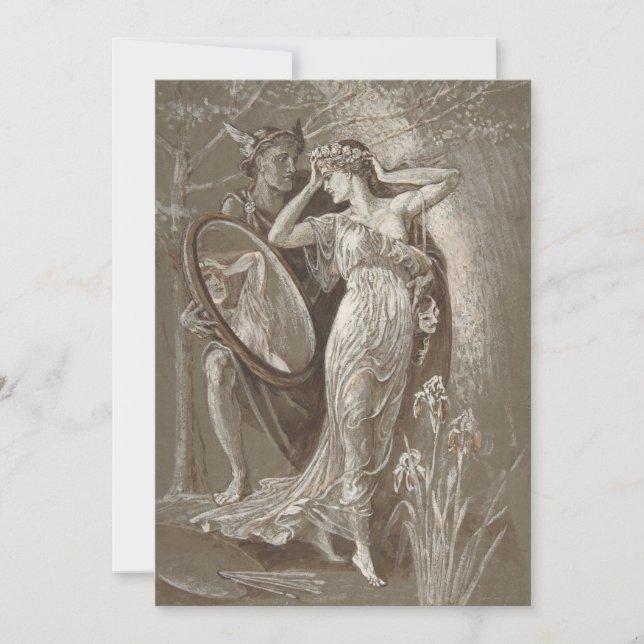 The Mirror of Venus | Walter Crane Card (Front)