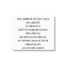 The mirror's timeless power to reflect, no matter