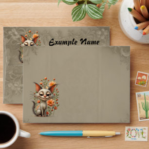 The mischievous cat envelope