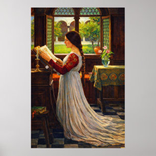 The Missal by John William Waterhouse Poster
