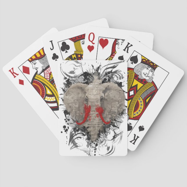 The Missing Elephant Playing Cards (Back)