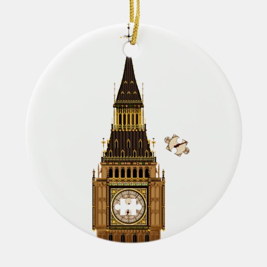 The Missing Piece Ceramic Ornament