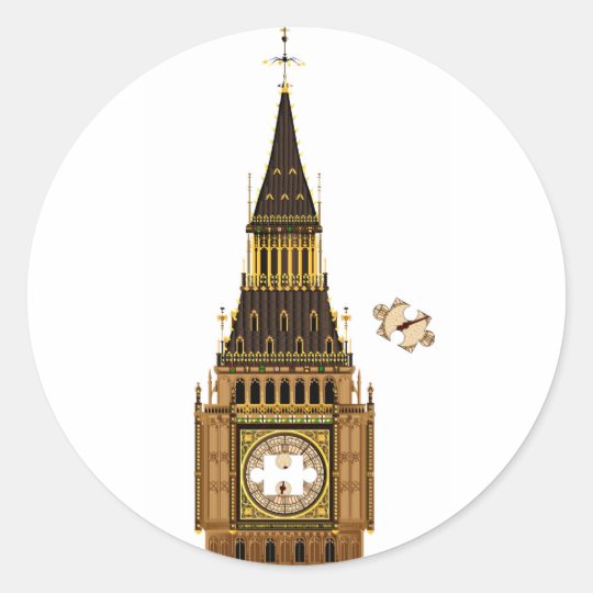 The Missing Piece Classic Round Sticker