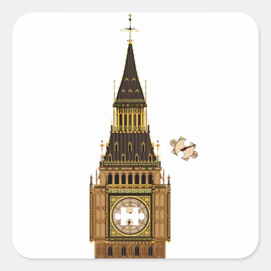 The Missing Piece Square Sticker