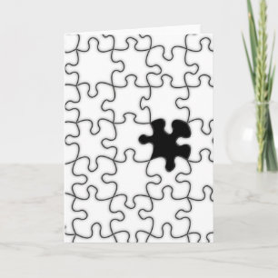 The Missing Puzzle Piece Pattern Card