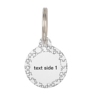The Missing Puzzle Piece Pattern Pet Tag