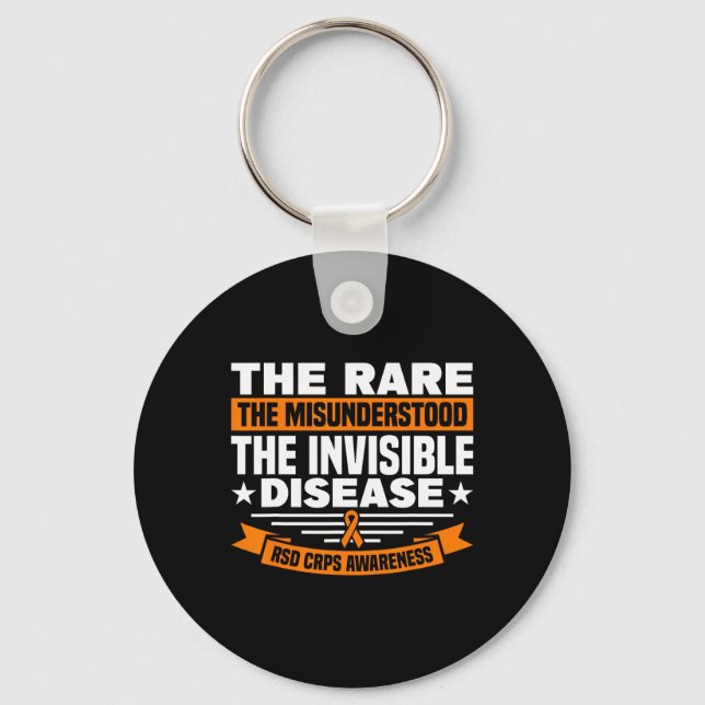 The Misunderstood The Invisible Disease Rsd Crps A Keychain (Front)