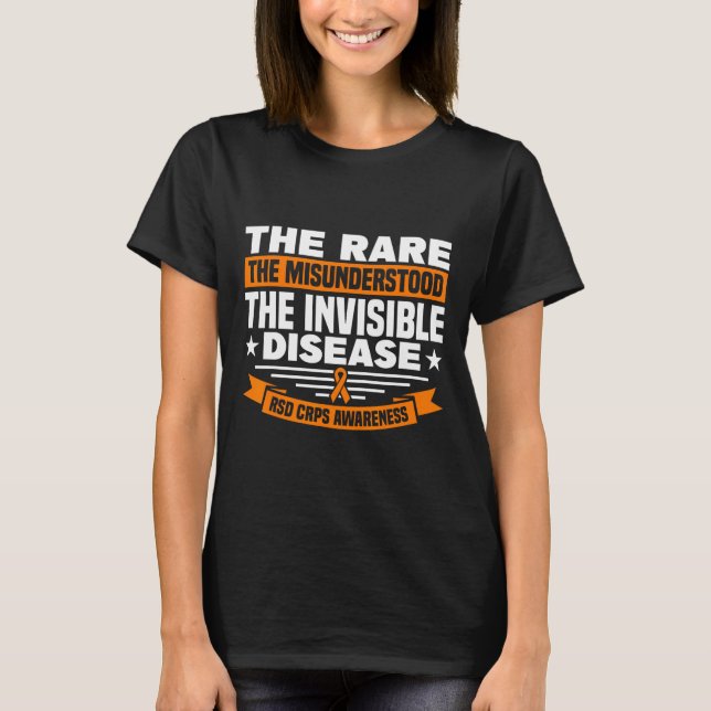 The Misunderstood The Invisible Disease RSD CRPS A T-Shirt (Front)
