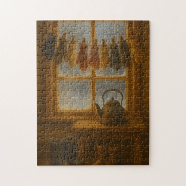 The Mitten Line – Warmth Waiting Inside Jigsaw Puzzle (Vertical)
