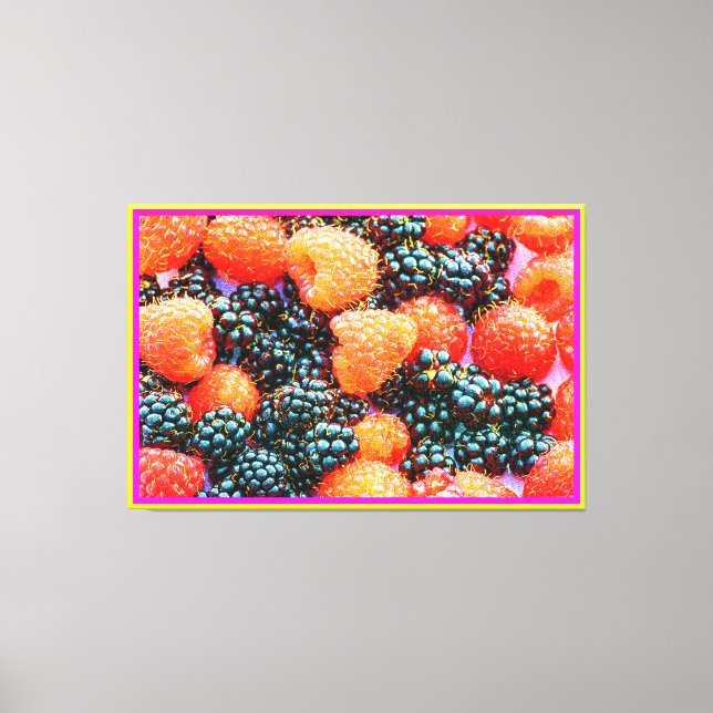 "The Mix of Berries" Cute Photo. Buy Now Canvas Print (Front)