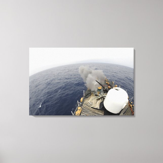 The MK-75 76mm cannon Canvas Print (Front)