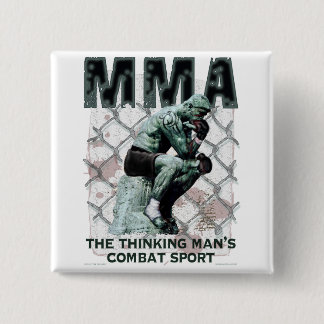 The MMA Thinker 2 Inch Square Button