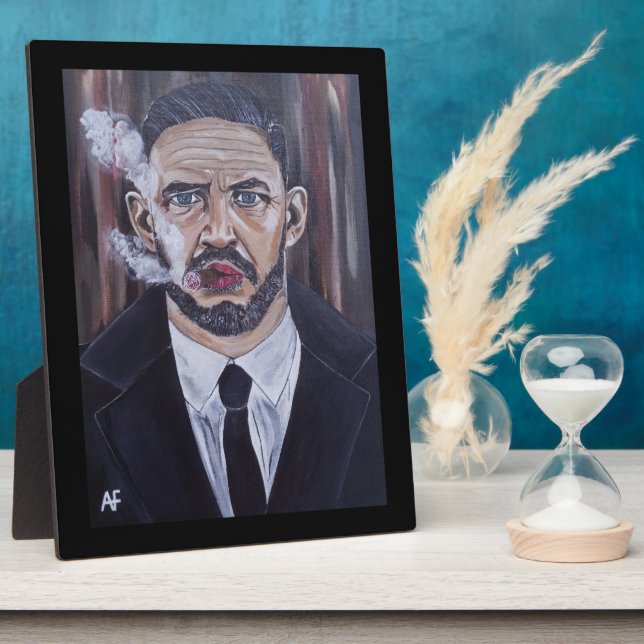 The Mobster Painting by Alfred Fox Plaque (Side)